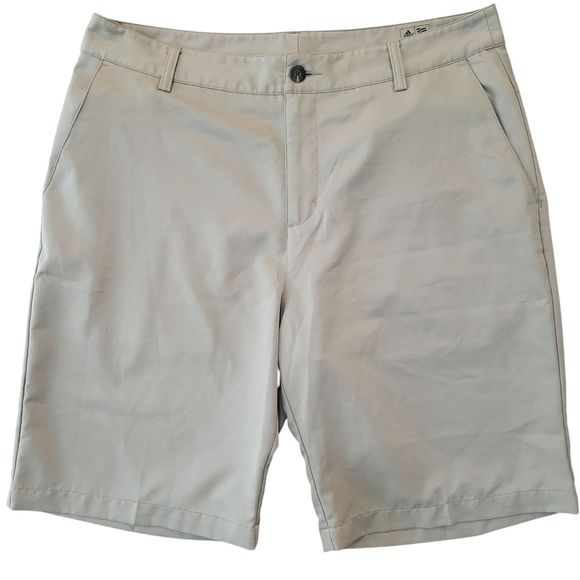 Adidas Adizero Golf Shorts Size 34 Mens Inseam 10" Tan Color Excellent Condition - Picture 1 of 5